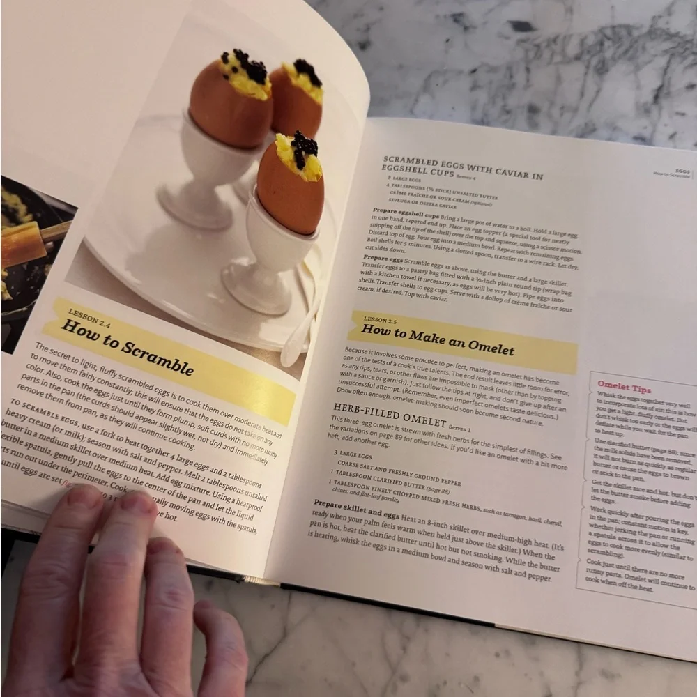 Martha Stewart’s cooking school book. Like new